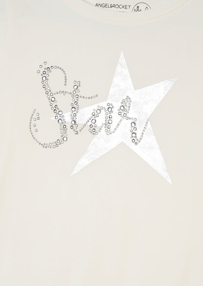 Erin Ivory Long Sleeve Star T