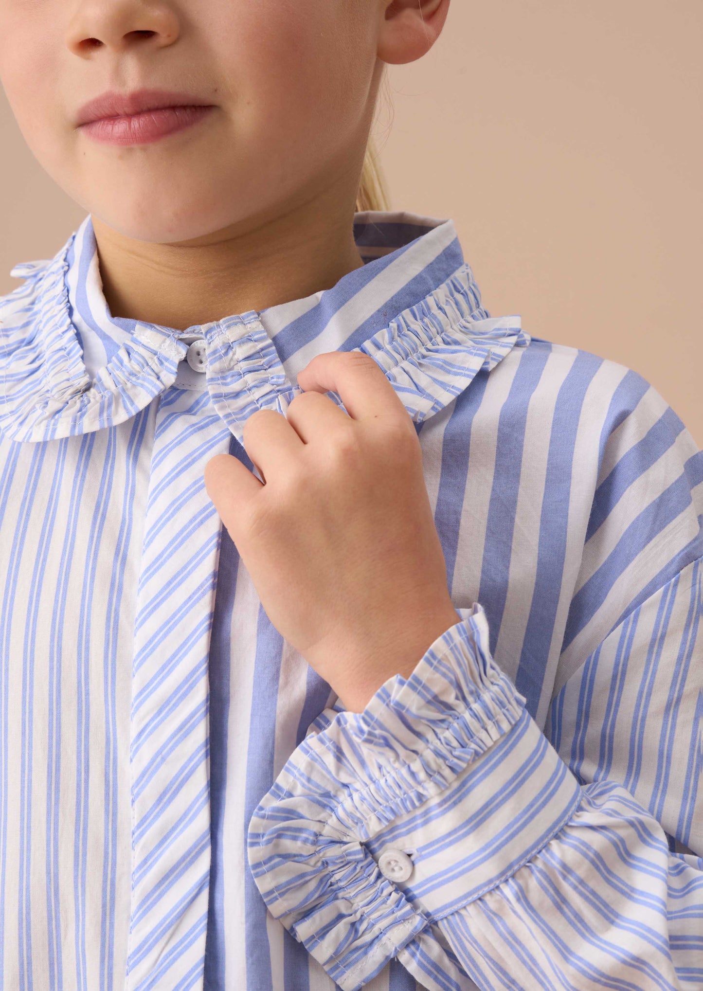 Outfit Boys Blue Mix Stripe Shirt