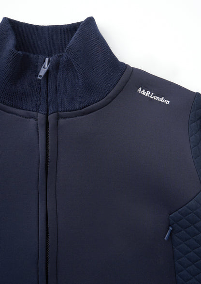 Leo Navy Quilted Jacket