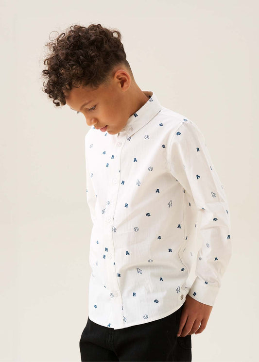 Boy All Over Print Shirt