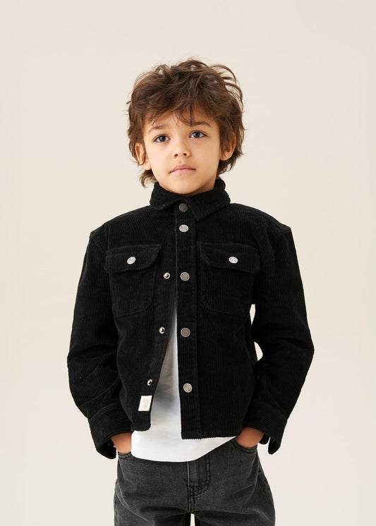 Boys Cord Shirt Black