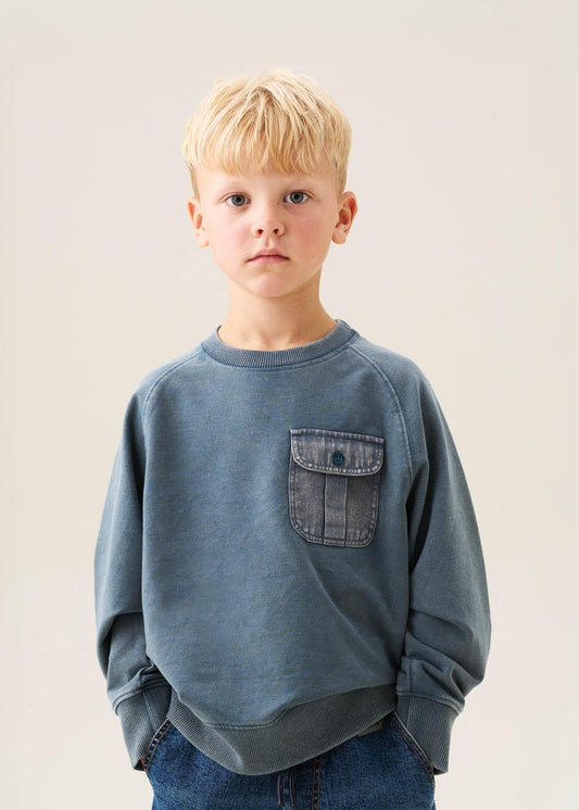 boys Utility Sweatshirt Blue