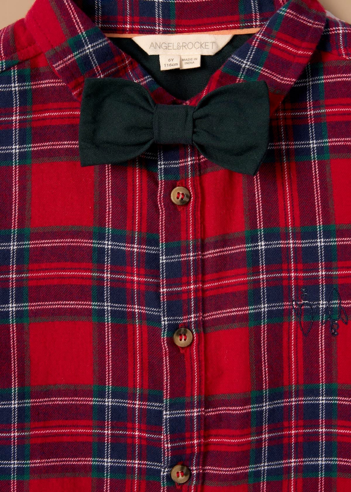 polo shirt boy brushed with bow tie