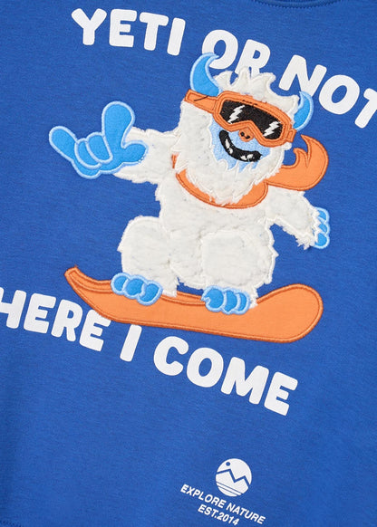 Nicolas Seasonal Print Sweatshirt - Blue