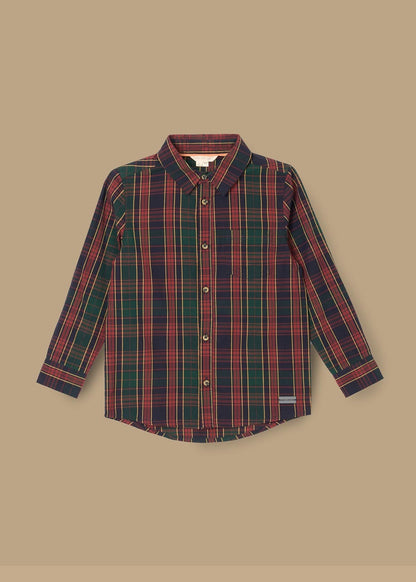 denim boy plaid shirt