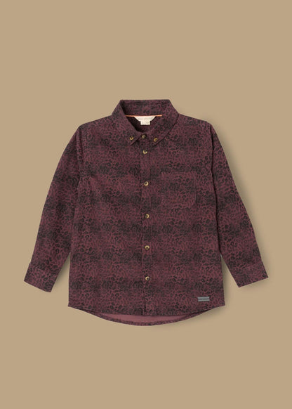 buy boys leopard jacquard shirt