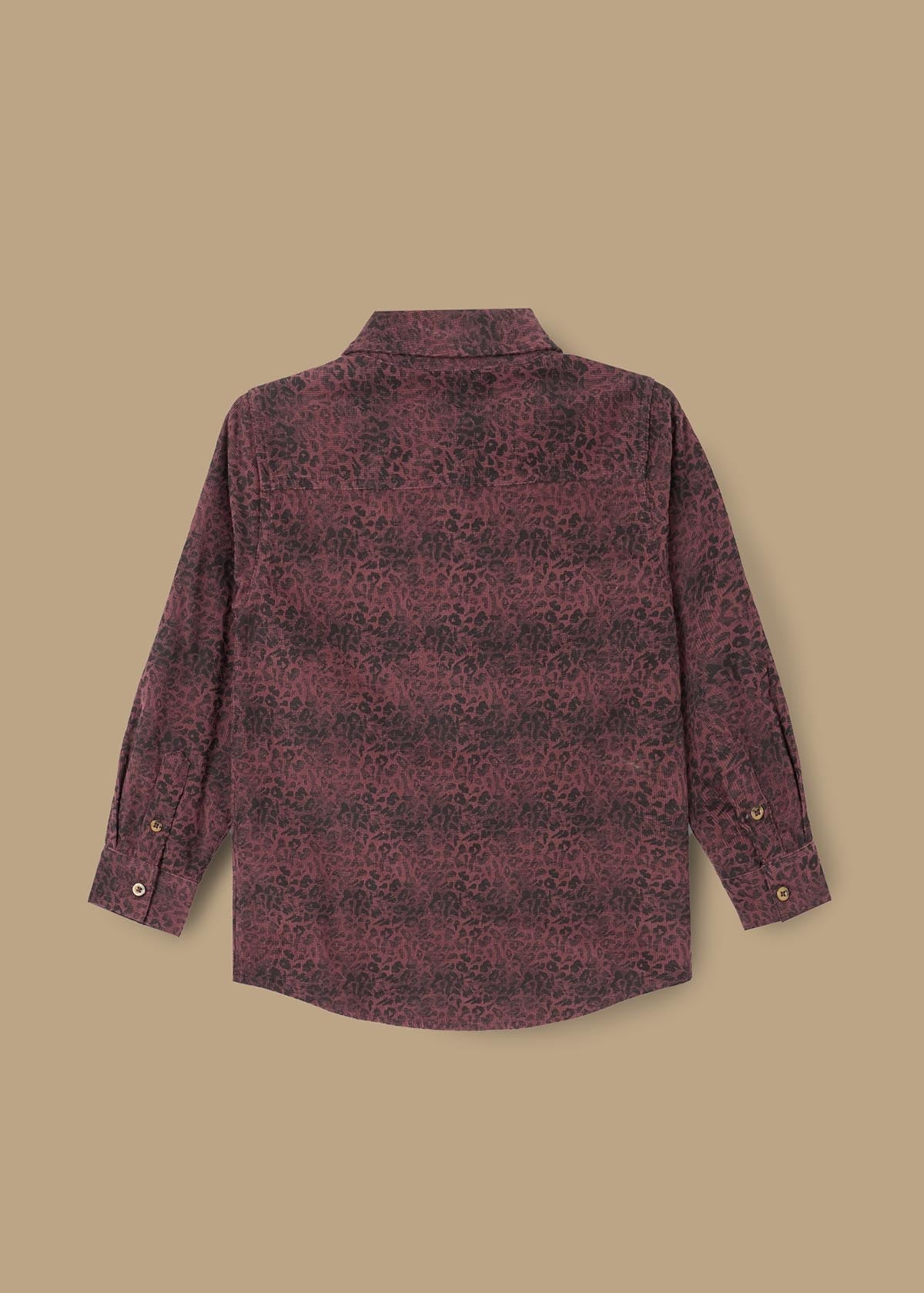 online boys leopard jacquard shirt