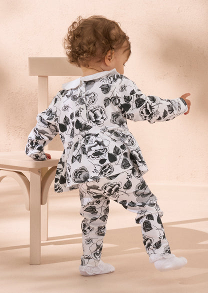 Piper White Floral Body & Legging Set