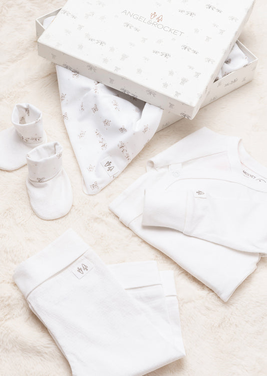 Eli Ecru Organic Cotton Baby Gift Set