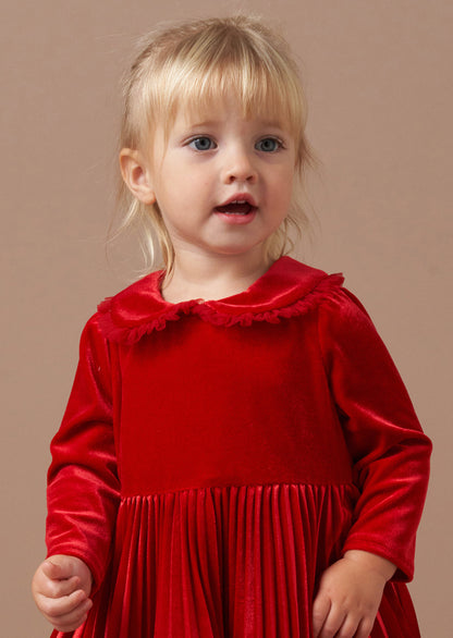 Charlotte Red Velvet Dress