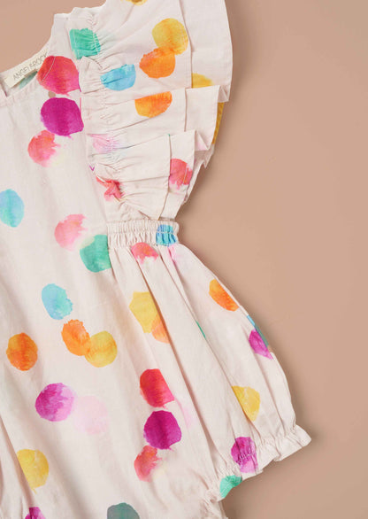 Buy Baby Girl Multi Rainbow Spot Romper