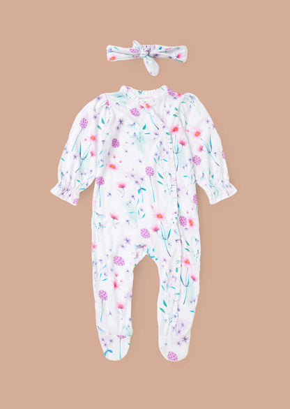 Baby Girl Cotton Dress With Headband