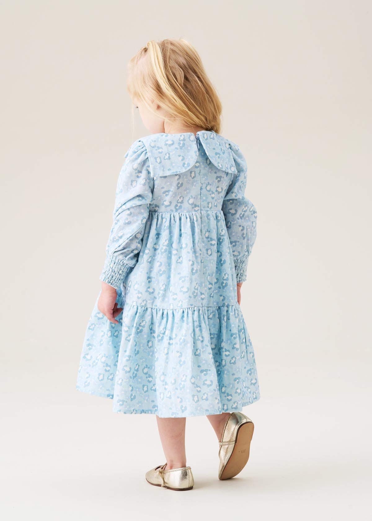 midi ava collar cord dress