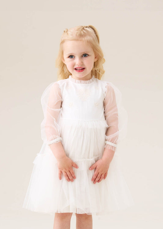 Girls Embroidered Boho Dress