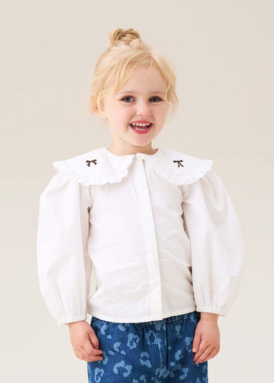 baby girl Embroidered Collar Blouse