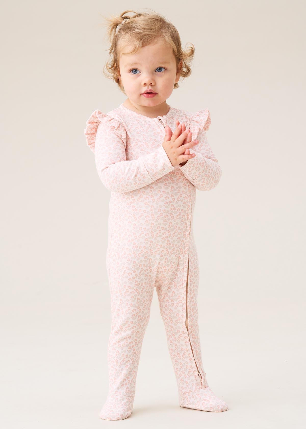 baby boy Leopard Print Onesie With Headband