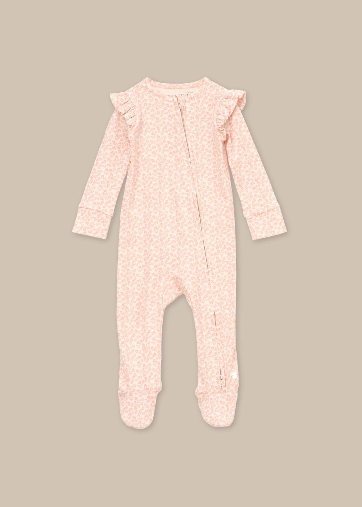 new born Leopard Print Onesie With Headband