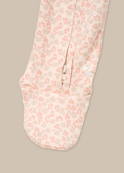 leopard print baby onesie