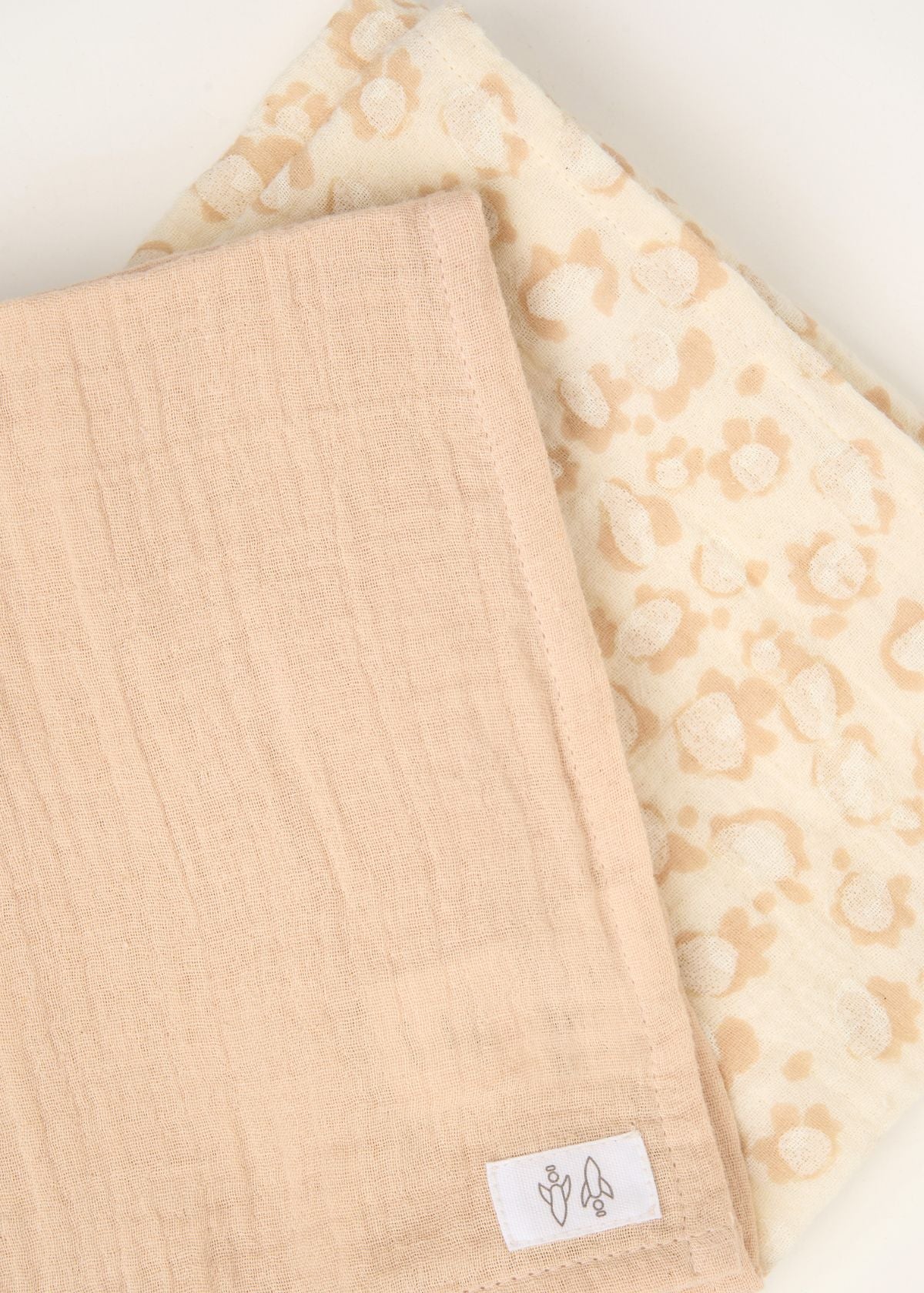 cotton printed muslin towel for baby