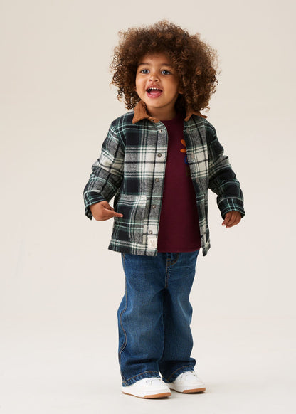 online baby boy plaid padded shacket